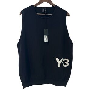 Y-3 Black Sleeveless Knit Top